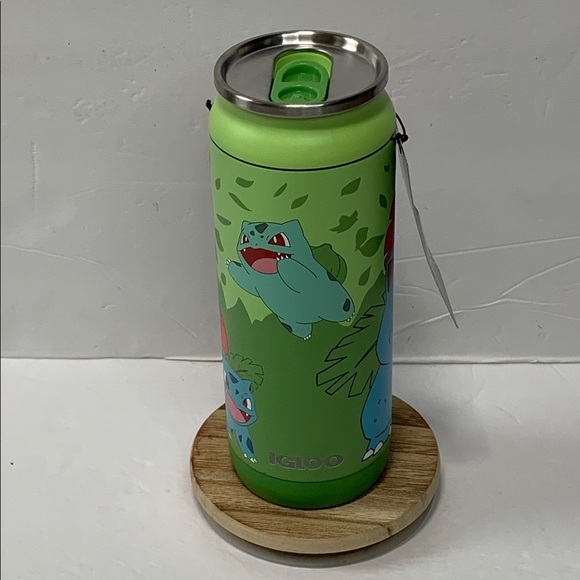 Igloo Pokémon 16 Oz Tumbler Bulbasaur Stainless Steel Can NWT - Picture 4 of 12
